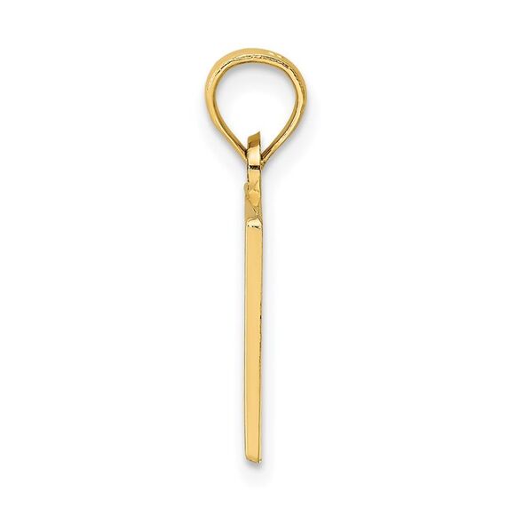 14k Yellow Gold #1 TEACHER Charm